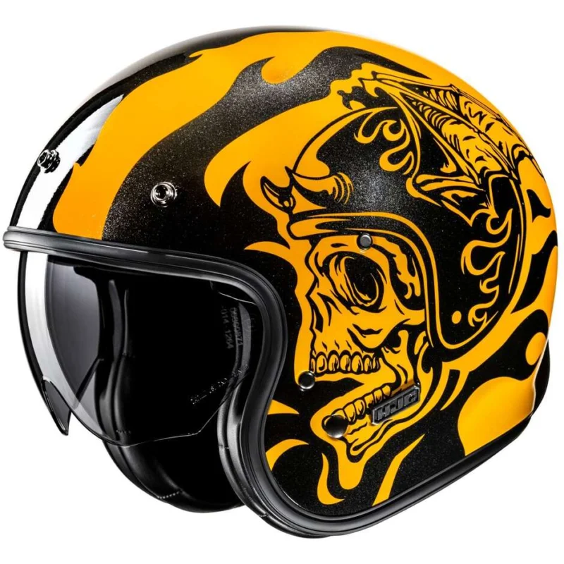 Promo Stagionale Casco Moto Jet Custom Hjc V31 FLAME MC3