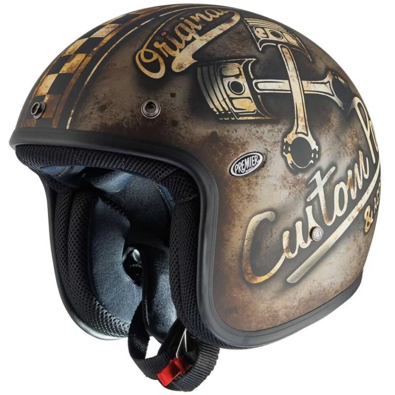 Promozione Casco Moto Jet Custom Premier CLASSIC OP9BM