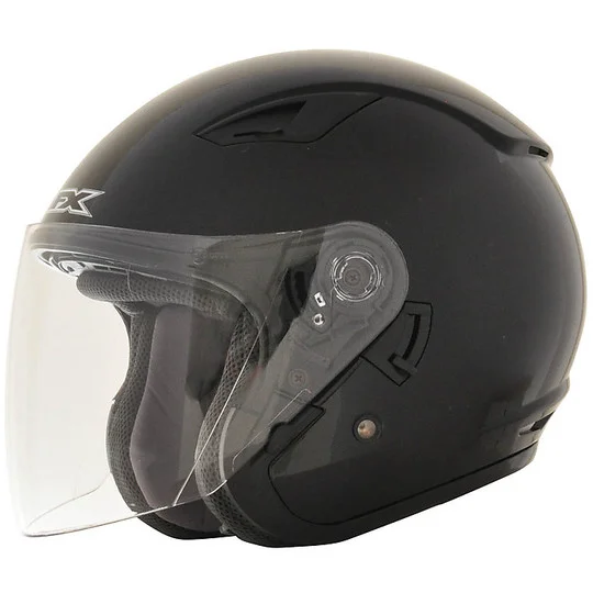 Casco moto Jet Doppia Visiera AFX Fx-46 Nero Lucido Spedizione Gratuita