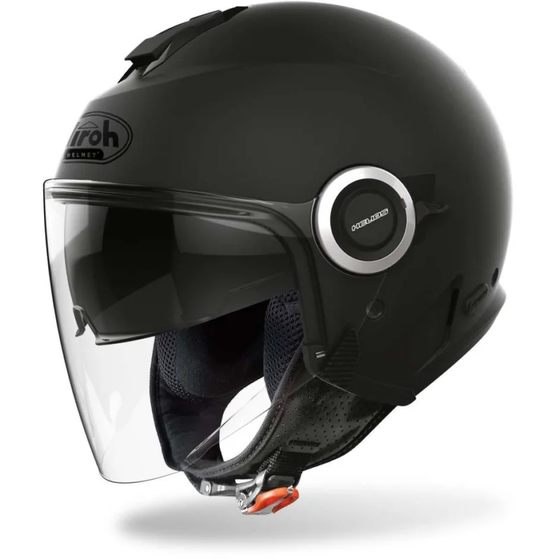Casco Moto Jet Doppia Visiera Airoh HELIOS Color Nero Opaco Spedizione Espresso