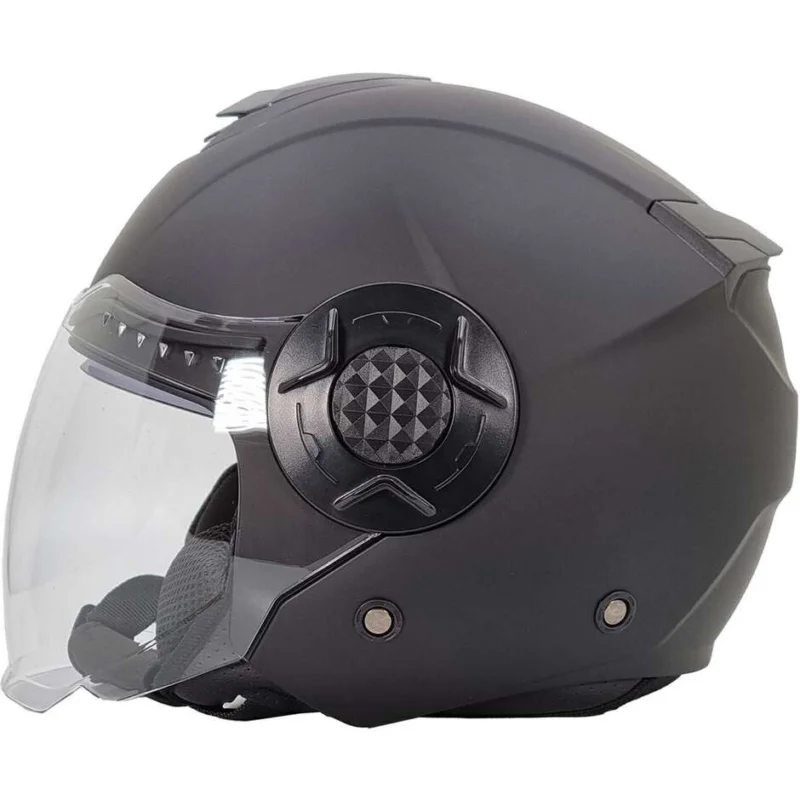 Casco Moto Jet Doppia Visiera Bhr 830 Flash Nero Opaco Non Perdere