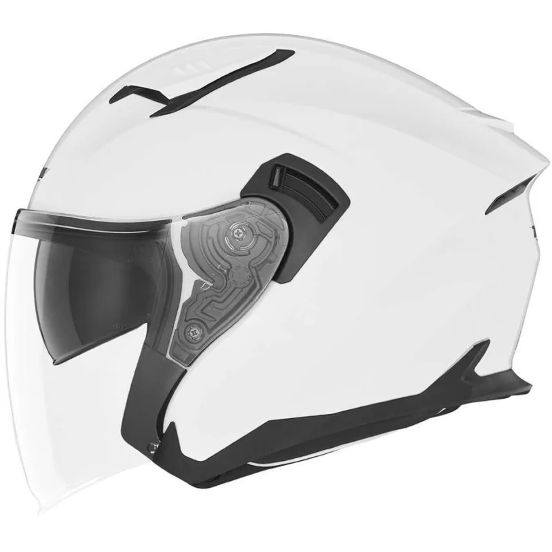 Casco Moto Jet Doppia Visiera Nox N130 Bianco Offerta Del Giorno