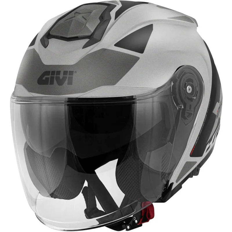 Casco moto Jet Givi X.25 TARGET Titanio Nero Must-Have