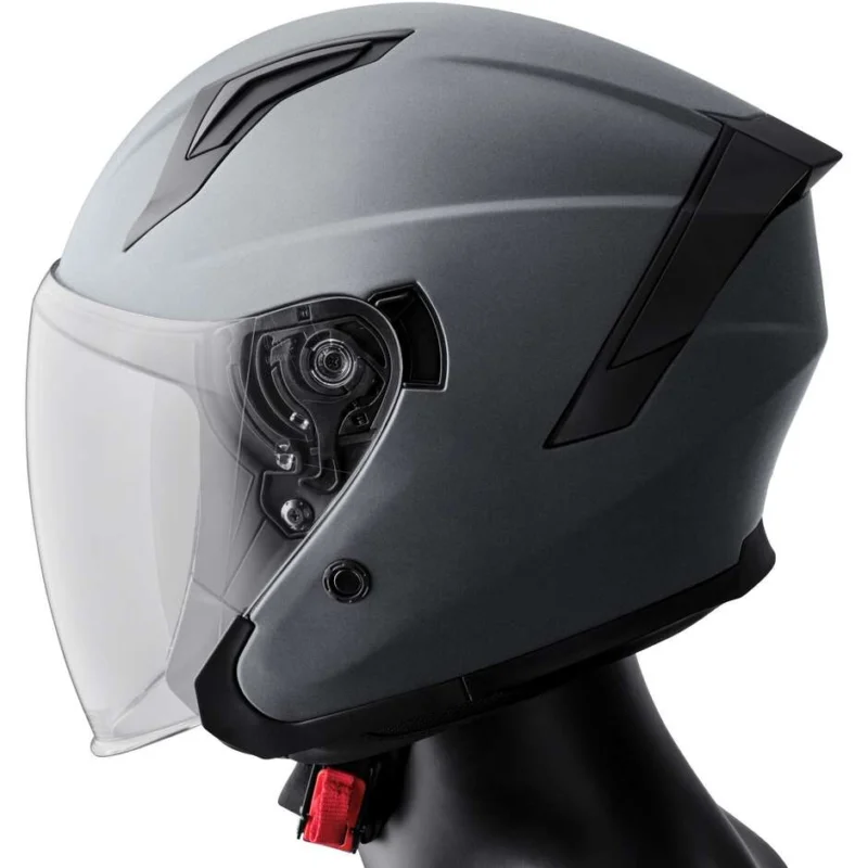 Casco Moto Jet Gms Vectus Titanio Opaco Occasione Imperdibile