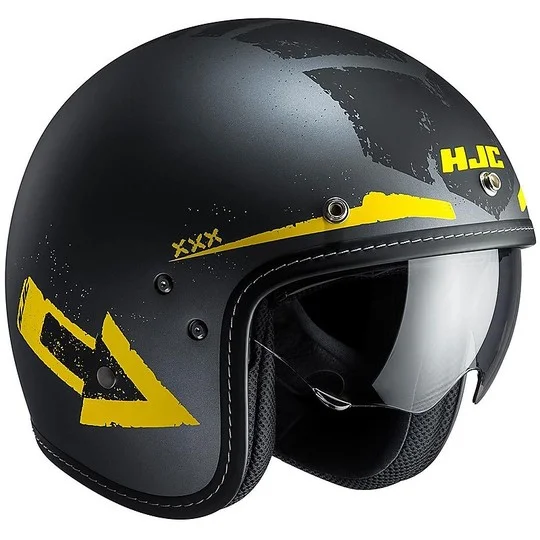 Casco Moto Jet HJC FG-70S In Fibra Tales MC-3F Nero Giallo Ultima Occasione