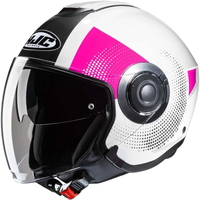 Subito Disponibile Casco Moto Jet Hjc i40N PYLE MC8 Bianco Rosa