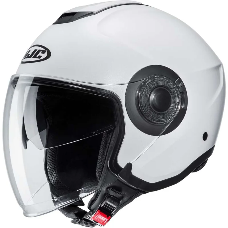 Casco Moto Jet Hjc i40N Solid Bianco Perla Solo Oggi