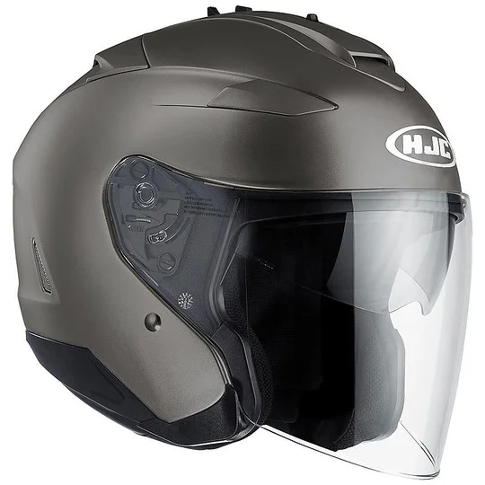 Casco Moto Jet HJC IS-33 II Doppia Visiera Titanium Saldi