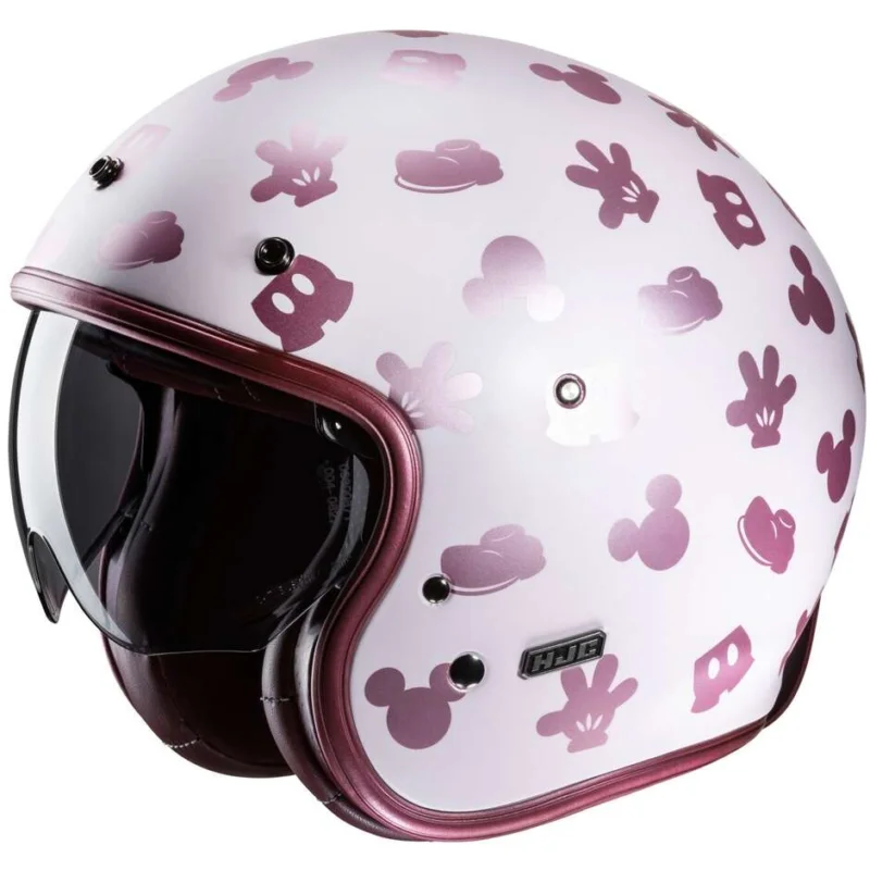 Soddisfatti O Rimborsati Casco Moto Jet Hjc V31 DISNEY MICKEY MC8SF Bianco Opaco