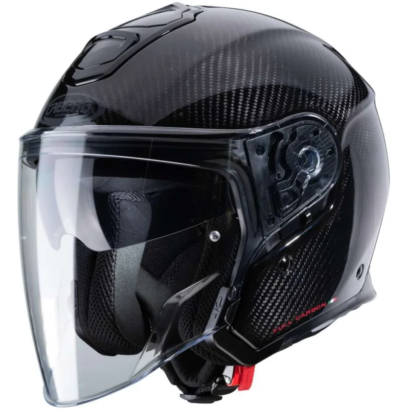 Promozione Esclusiva Casco Moto Jet in Carbonio Caberg FLYON CARBON Nero