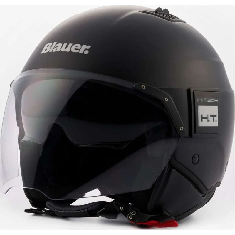 Casco Moto Jet in Fibra Blauer BET HT Monochrome Nero Compra Online