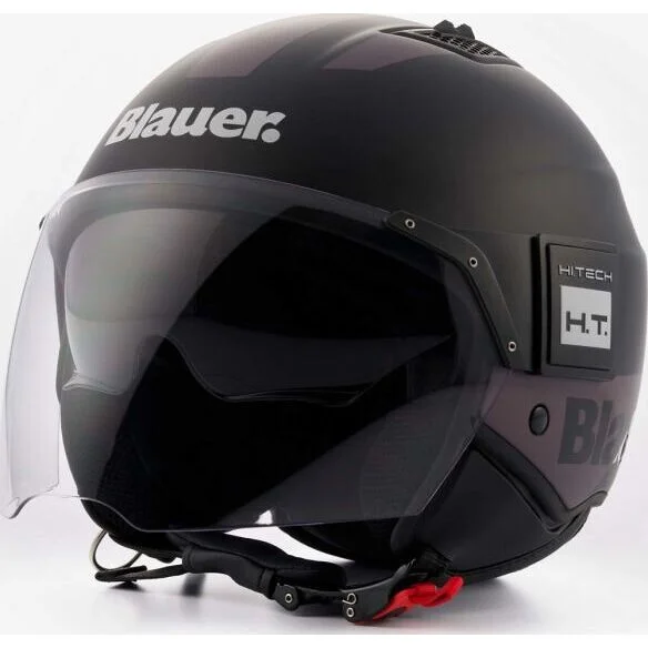 Occasione Casco Moto Jet in Fibra Blauer BET HT Nero Antracite