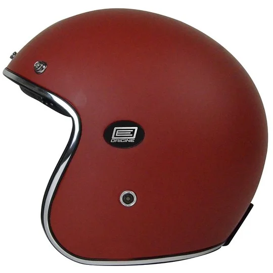 Quantità Limitata Casco Moto Jet in Fibra Origine Sirio Rosso Opaco