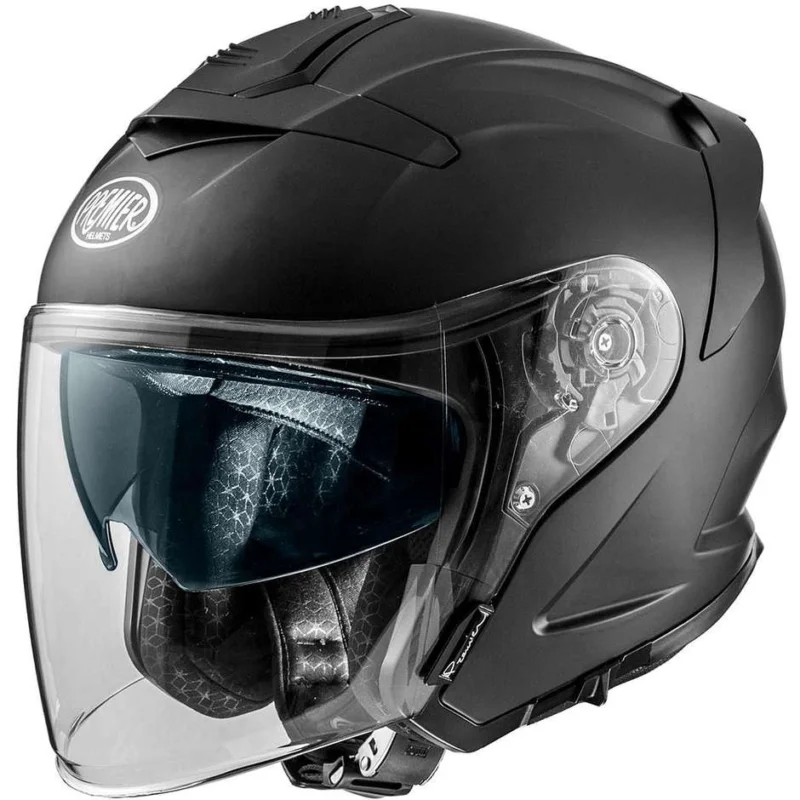 Ultimissimo Modello Casco Moto Jet in Fibra Premier JT5 U9BM Nero Opaco
