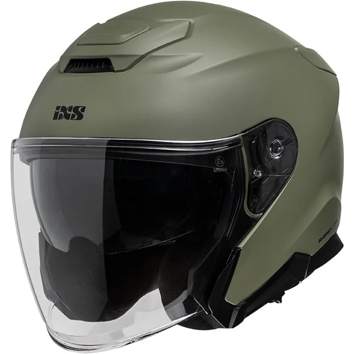 Casco Moto Jet iXS RAPID J 1.0 Chalky Opaco olive Pagamento Sicuro