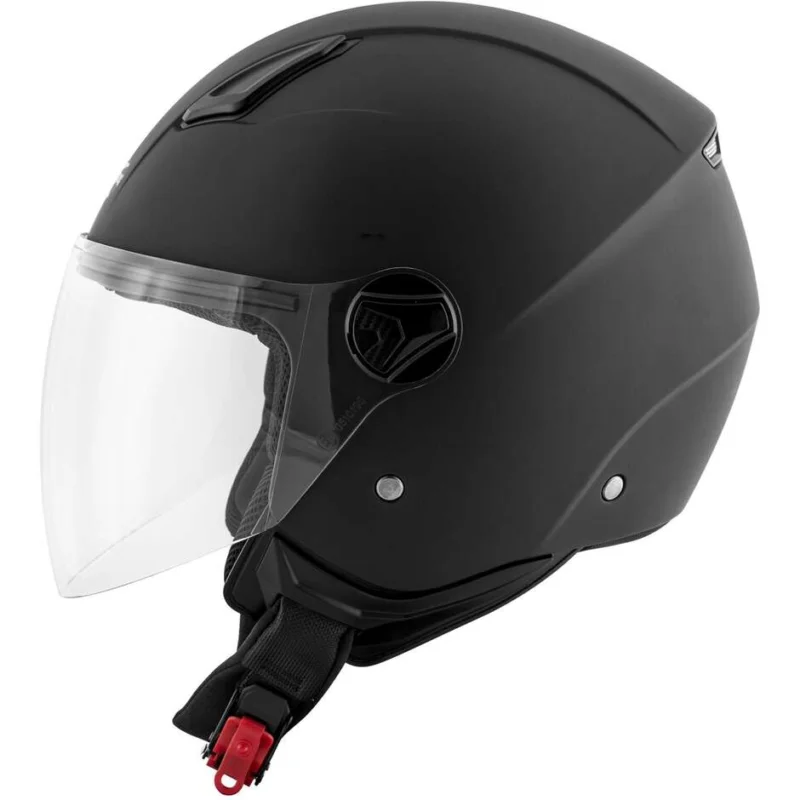 Casco Moto Jet Kappa KV28S Monocolore Nero Offerta Del Giorno