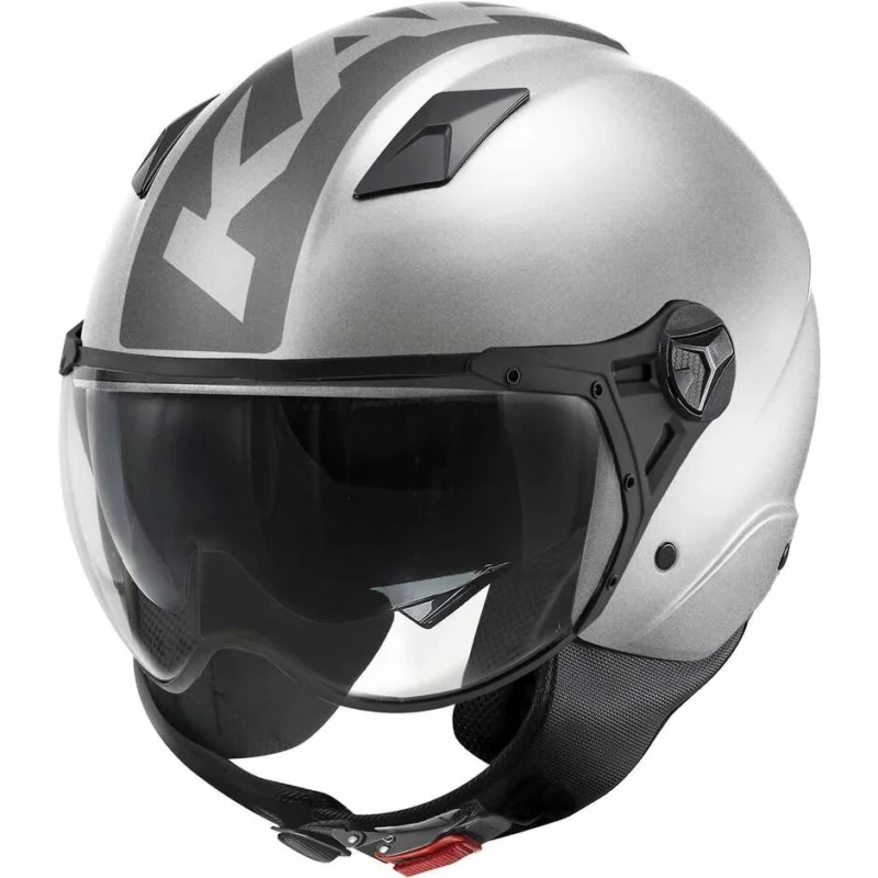 Promozione Esclusiva Casco Moto Jet Kappa KV57 STRIKER Argento Titanio