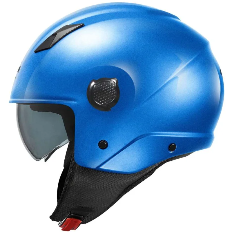 Must-Have Casco Moto Jet Kappa KV58 Blu Lucido