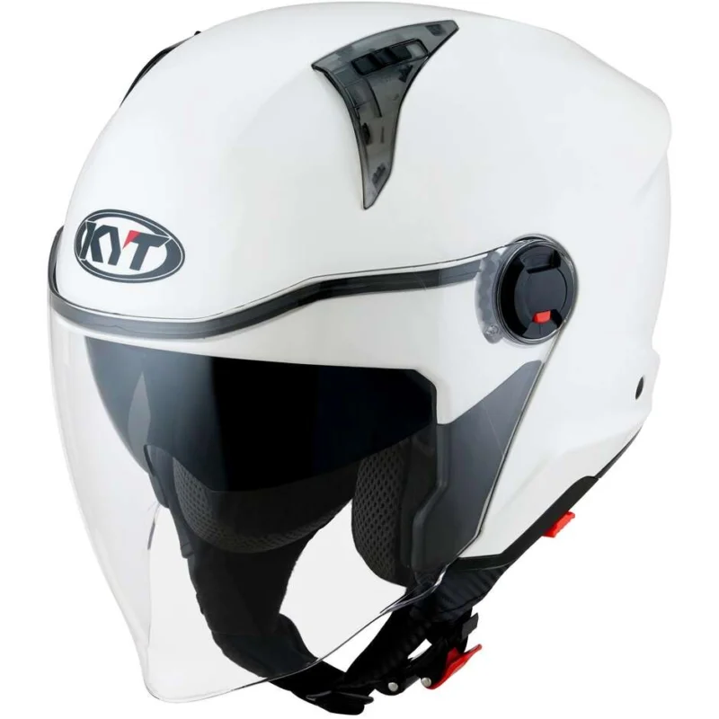 Spedito Oggi Casco Moto Jet KYT D-CITY PLAIN Bianco