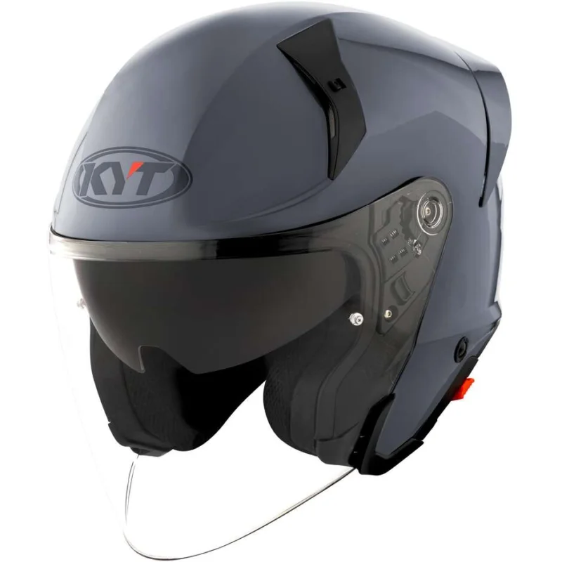 Pagamento Sicuro Casco Moto Jet KYT TTR-JET PLAIN Grigio