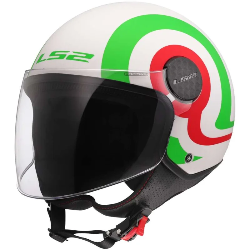 Casco Moto Jet LS2 OF558 SPHERE LUX 2 URBY Bianco Verde Rosso Ordina Subito