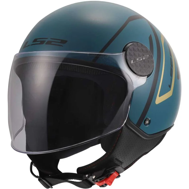 Casco Moto Jet LS2 OF558 SPHERE LUX II MINIM Blu Teal Offerta