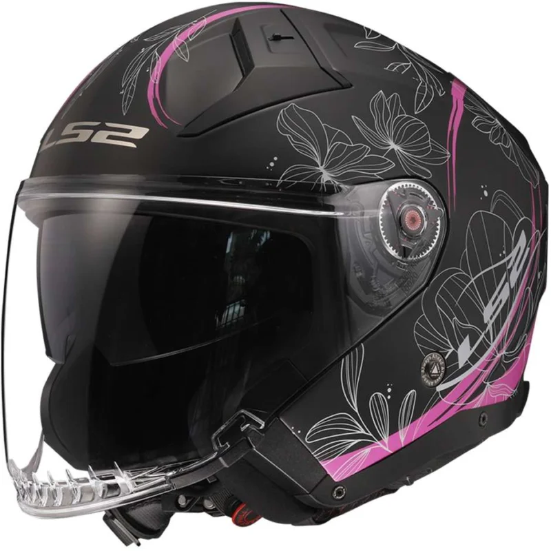 Spedizione Gratuita Casco Moto JetLs2 OF603 INFINITY 2 LOTUS Rosa Opaco