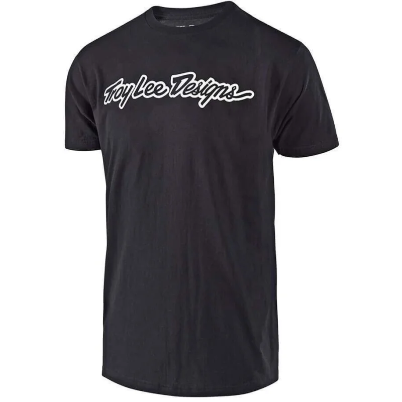 T-shirt SIGNATURETroy Lee Designs Nero Bianco Soddisfatti O Rimborsati