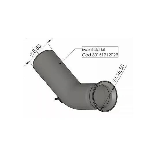 Direttamente Dal Produttore Tubo di Raccordo Leovince 3015121202R Specifico Per HUSQVARNA Svartpilen401 - Vitpilen401 (18-19)