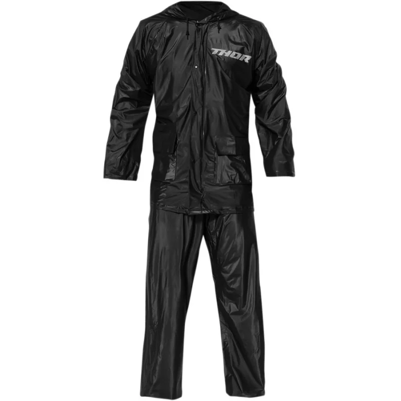 Tuta 2 Pezzi Antipioggia Thor Rain Suit Nero Novità