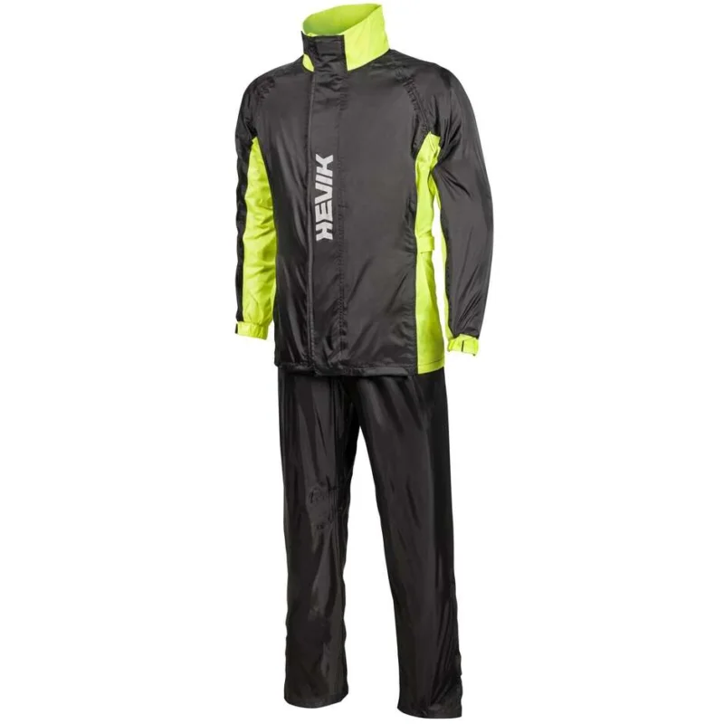 Di Tendenza Tuta Antipioggia 2 Pezzi Hevik TWISTER RAIN Fluo Nero Giallo