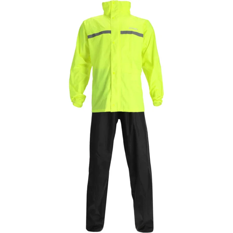 Popolare Tuta Antipioggia Giacca + Pantaloni Acerbis Rain Set Line Nero Giallo