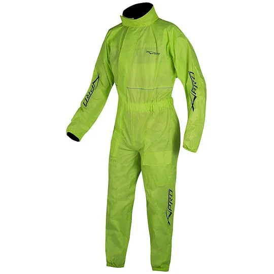 Tuta Antipioggia Intera Moto A-Pro Modello Shower Giallo Fluo Solo Oggi