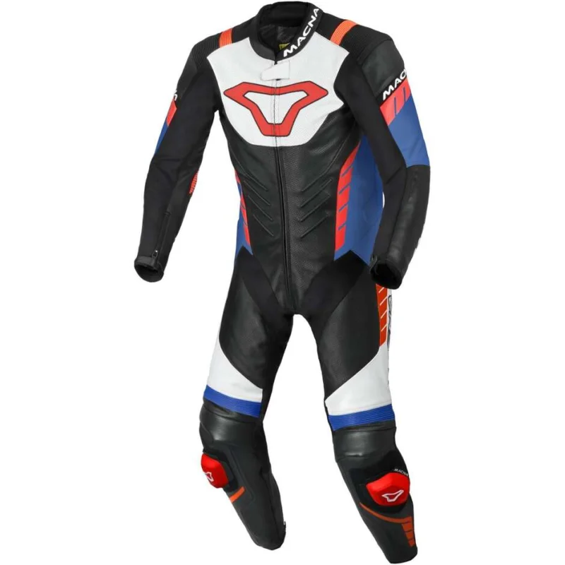 Più Venduto Tuta Moto 1pz Macna Varshall Bianco Rosso Blu