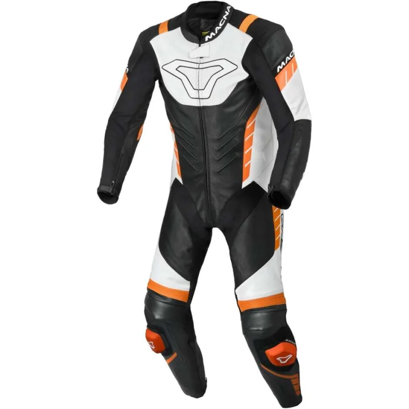 Ultime Pezzi Tuta Moto 1pz Macna Varshall Nero Arancio Bianco