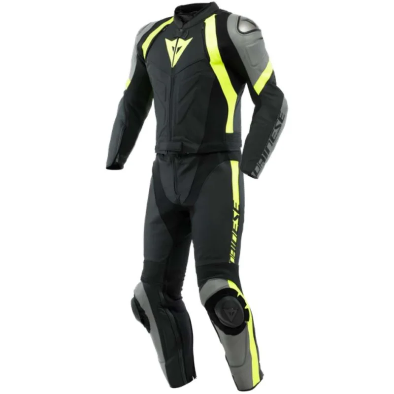 Tuta Moto Divisibile Dainese AVRO 4 2pcs Nero Grigio Fluo Prezzo Conveniente