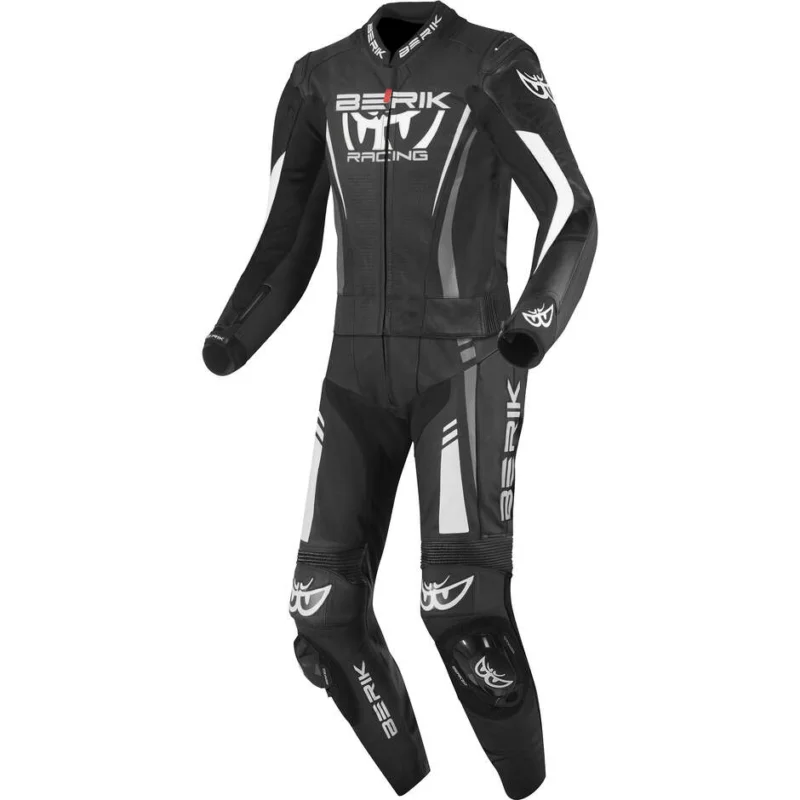 Tuta Moto Divisibile In Pelle Berik 2.0 Ls2-173334FR Nero Grigio Bianco A Buon Prezzo