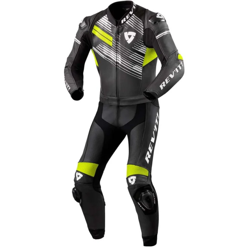 Prezzo Scontato Tuta Moto Divisibile Rev'it APEX Nero Giallo Neon