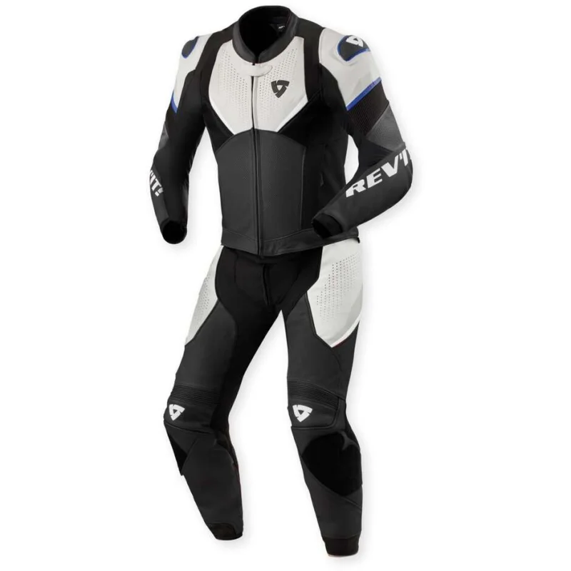 Tuta Moto Divisibile Rev'it Beta 2 Nero Grigio chiaro Scelto Dai Clienti