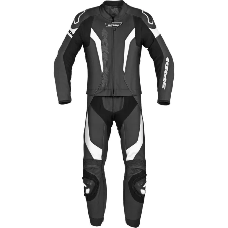 Tuta Moto Divisibile Spidi LASER TOURING Bianco nero Professionale