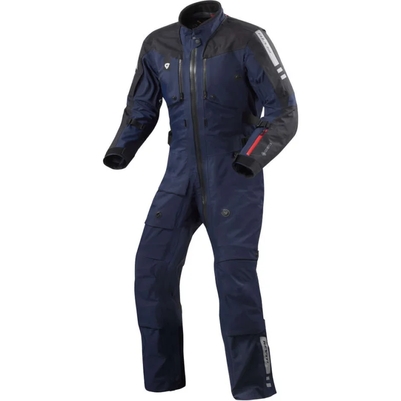 Popolare Tuta Moto Intera Adventure Touring Rev'it PARAMOUNT GTX Blu Scuro - ACCORCIATO