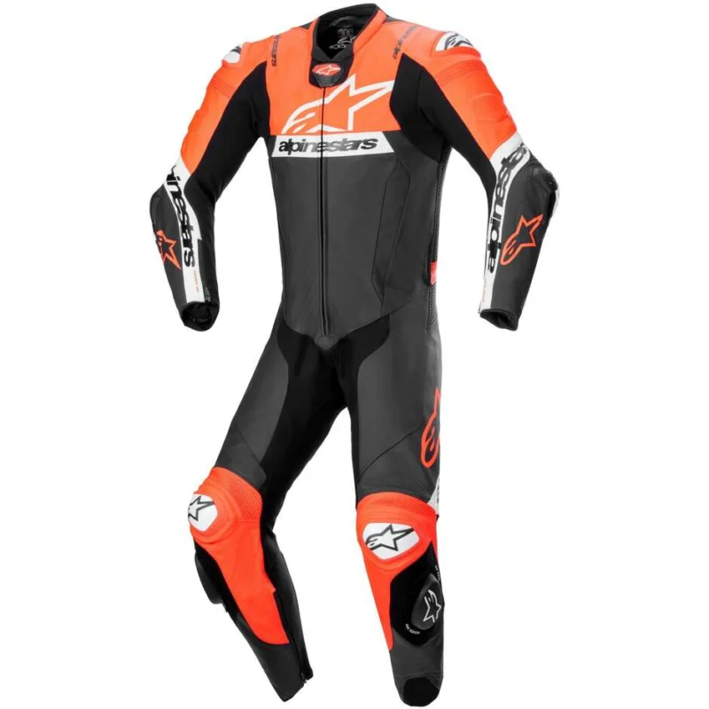 Acquista Ora Tuta Moto Intera Alpinestars MISSILE V2 WARD 1PC Nero Rosso Fluo Bianco