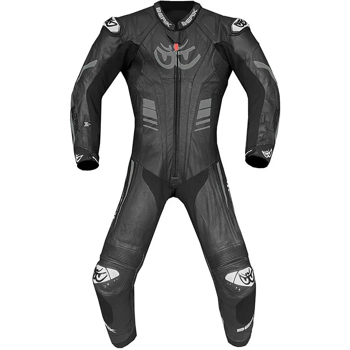 Tuta Moto Intera Berik 2.0 In Pelle Di Canguro LS1 9059 KC Nero Grigio Compra Adesso
