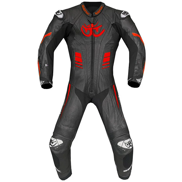 Offerta Del Giorno Tuta Moto Intera Berik 2.0 In Pelle Di Canguro LS1 9059 KC Nero Rosso