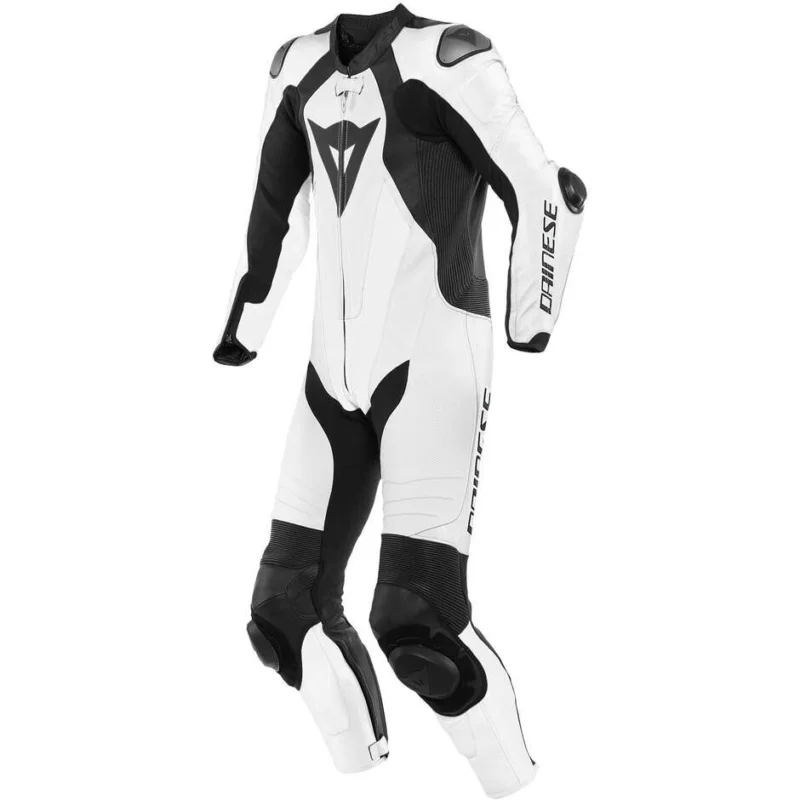 Tuta Moto Intera Dainese LAGUNA SECA 5 1PC Traforata Bianco Nero Non Perdere