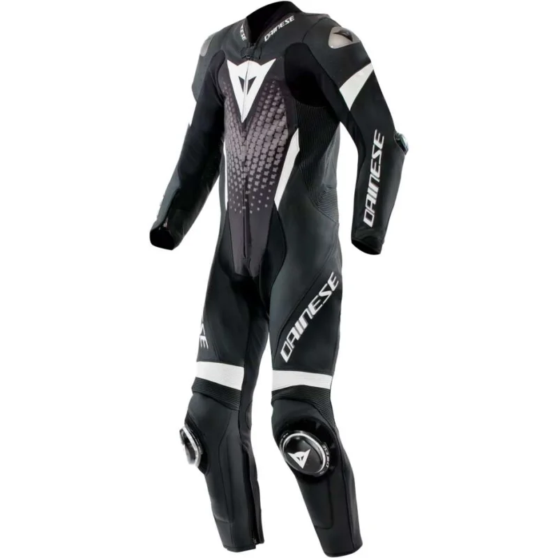Tuta Moto Intera Dainese LAGUNA SECA 6 PERF 1PC # Nero Bianco Antracite Economico