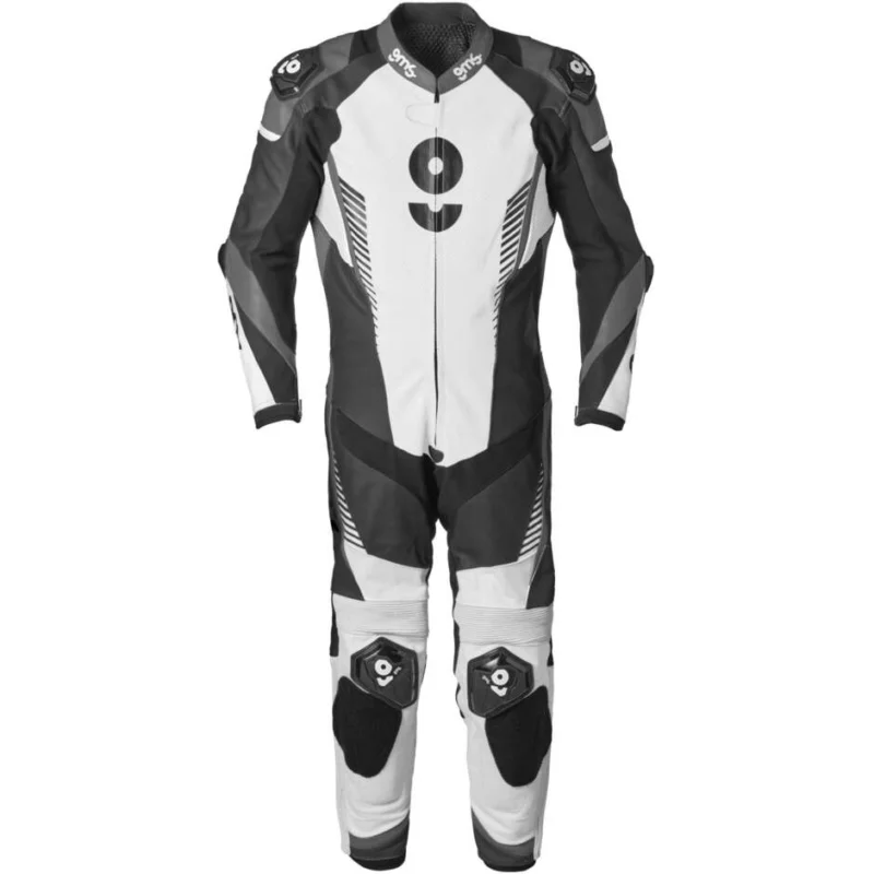 Tuta Moto Intera Gms Tuta in pelle GRC-1 1PCS Nero Bianco Grigio Prezzo Basso