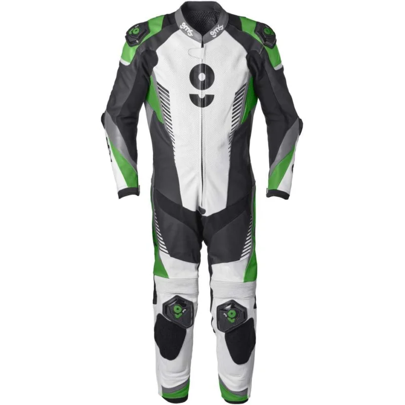 Tuta Moto Intera Gms Tuta in pelle GRC-1 1PCS Nero Bianco Verde Direttamente Dal Produttore