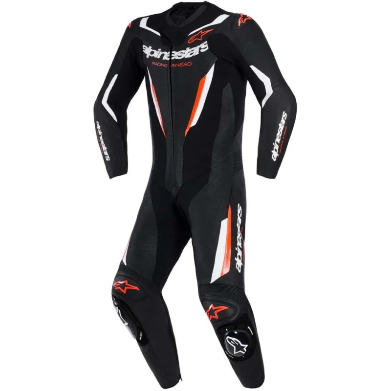 Prezzo Di Fabbrica Tuta Moto Intera in Pelle Alpinestars GP FORCE V2 1PC Nero Rosso Bianco