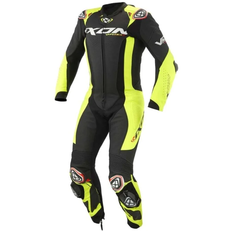 Non Perdere Tuta Moto Intera Ixon VORTEX 3 Nero Giallo Fluo